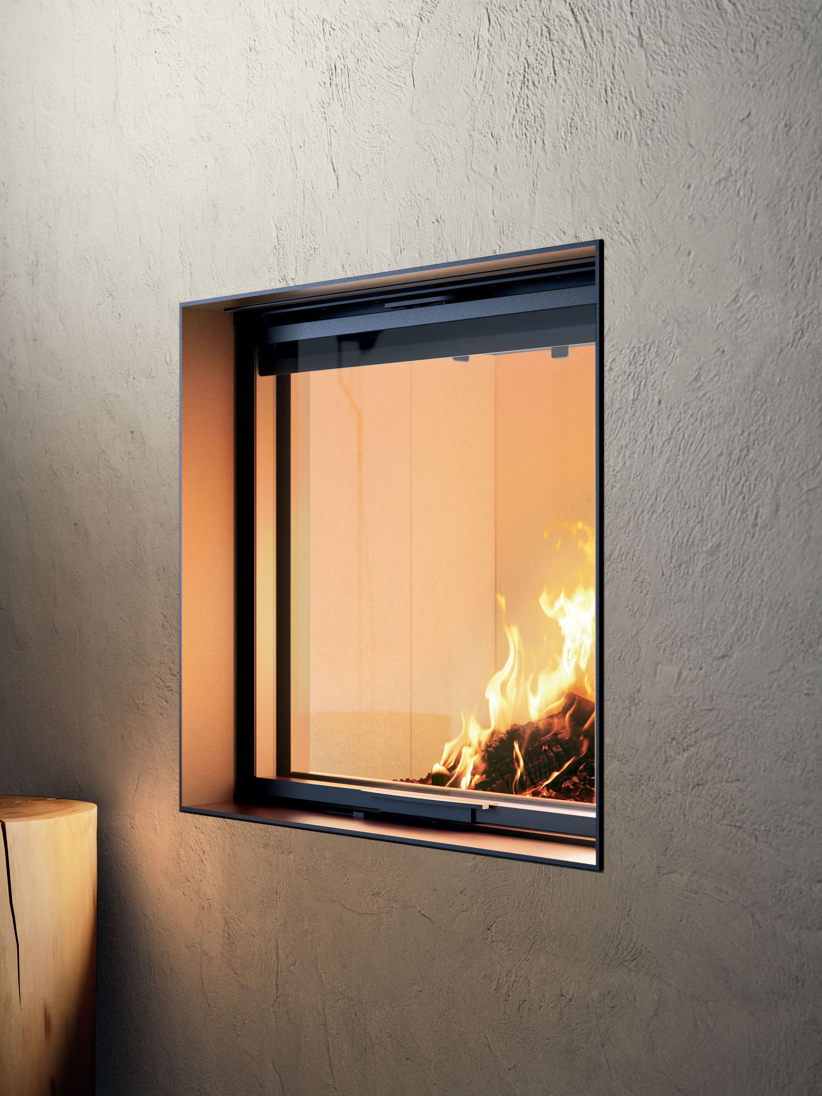 Утопленный дровяной камин с панорамным стеклом MCZ PLASMA 75 WOOD ARCH-00130727 - Вид №2