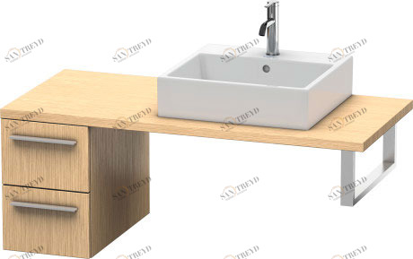 XL543501212 Шкафчик для консоли X-Large #XL5435 300 x 548 мм Дуб брашированный, натуральный шпон Duravit