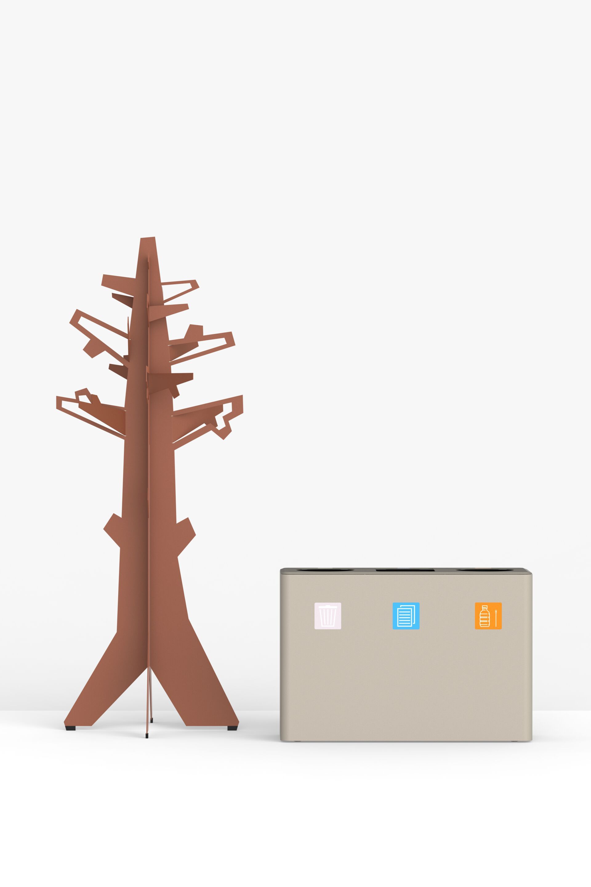 Стальная стойка для мусора с порошковым покрытием FUNCTIONALS DUNK ARCH-00053346 - Вид №13