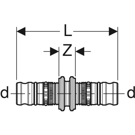 612.505.00.5 Муфта Geberit Mepla Geberit  - Вид №2