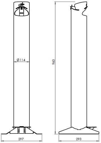 IMAGE'IN Тотем для дезинфекции из нержавеющей стали sun-id-1376685 - Вид №18