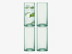 Набор для коктейлей из дутого и переработанного стекла - 350 мл