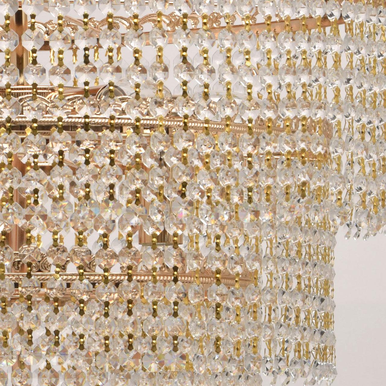 Подвесная люстра MW-Light Изабелла 35 351018510 MW-LIGHT ДИЗАЙНЕРСКИЕ, ИЗАБЕЛЛА 181796 Золотой  - Вид №3