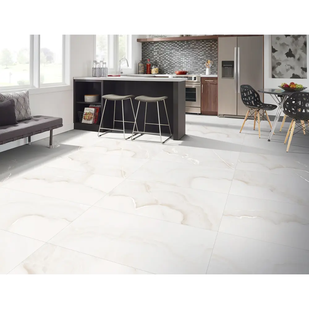 Глазурованный керамогранит Ceradim White Onyx Карвинг 60x120 см 1.44 м² матовый цвет белый 89457836 STLM-2095047 - Вид №2