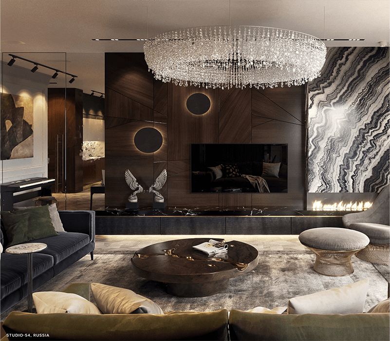 0-030 Центральный стол из орехового дерева Empire Boca Do Lobo  - Вид №11