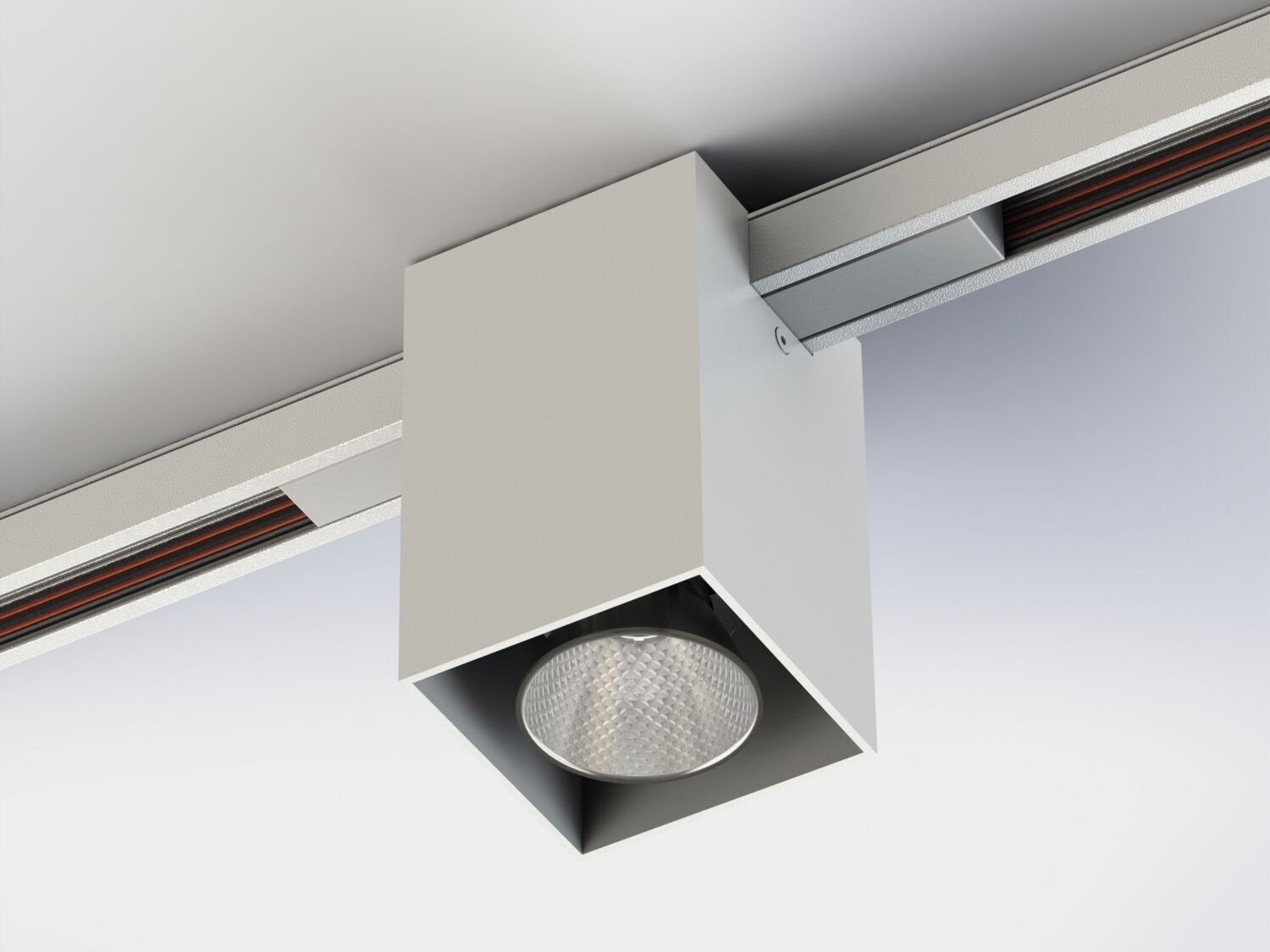 Потолочный алюминиевый светодиодный квадратный прожектор Lucifero's мини-трек-потолок ARCH-00090608