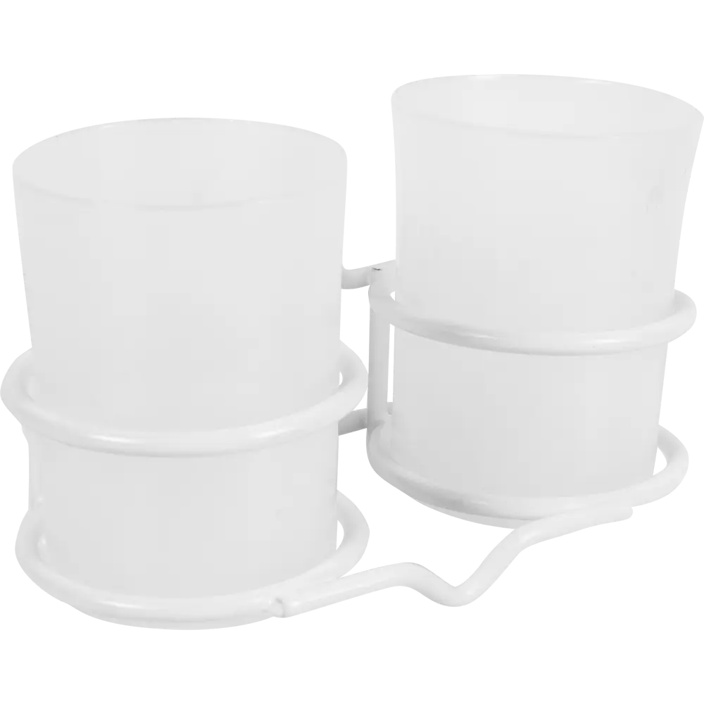 Держатель стаканов для зубных щеток Swensa Colors цвет белый STLM-2204981