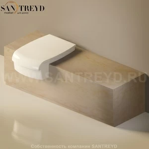 Flaminia UNA Консоль для унитаза или биде от 135 до 200 см необработанное дерево UNA135WB.WF