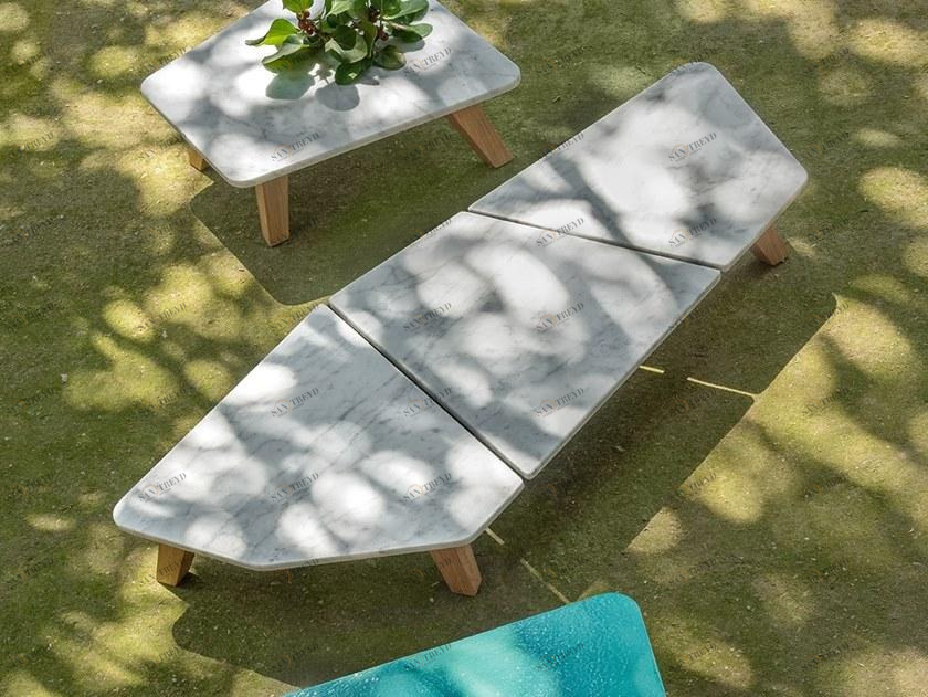 Ethimo Садовый журнальный столик из мрамора Rafael sun-id-1417036