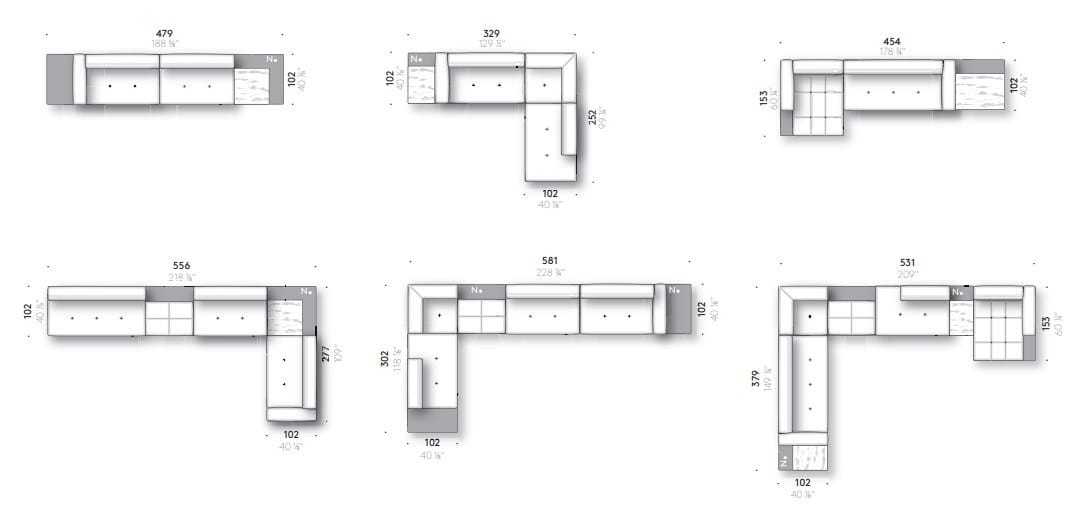 Ткань диван DE PADOVA EREI ZONE ARCH-00149530 - Вид №15