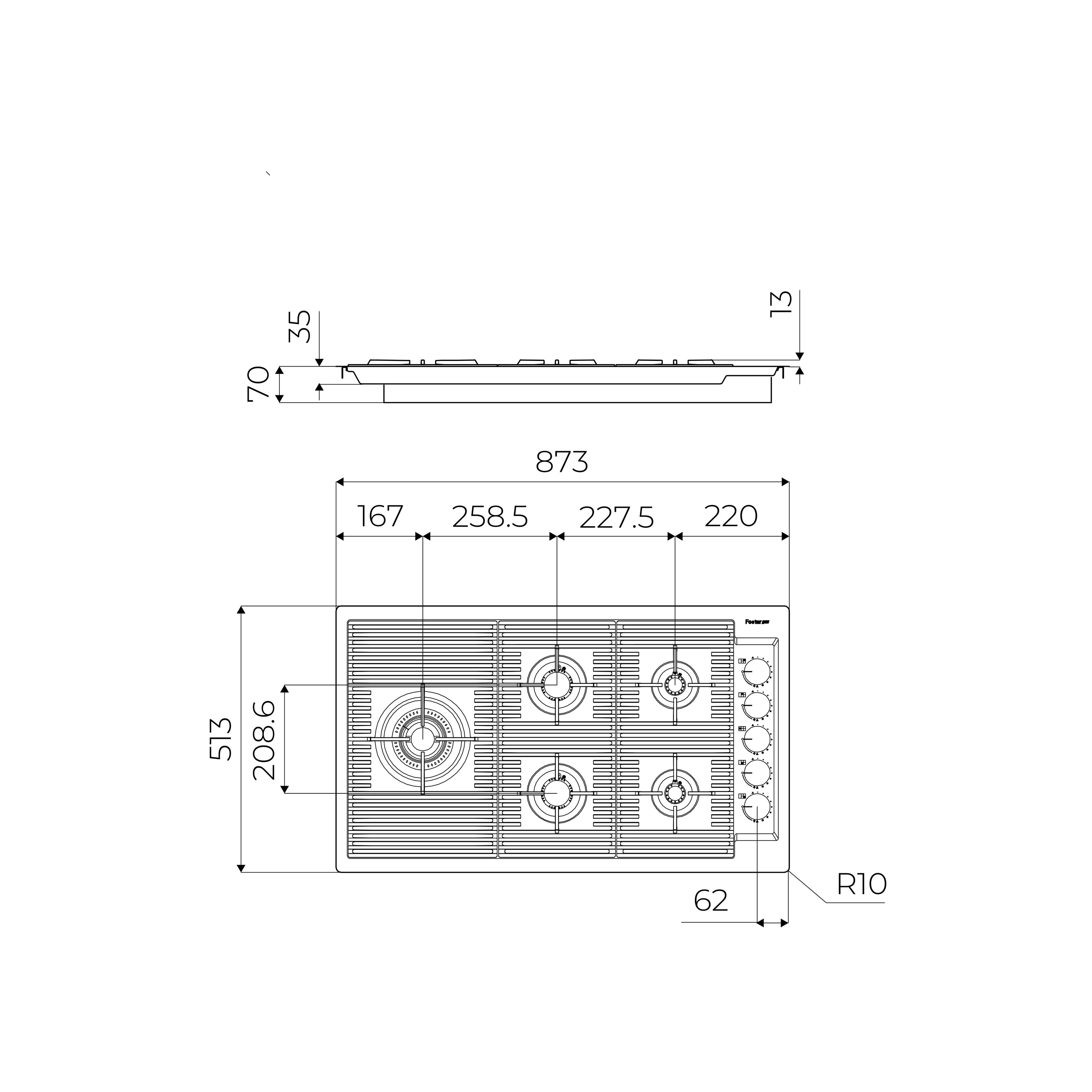Плита из нержавеющей стали Foster Outline ARCH-00074890 - Вид №8