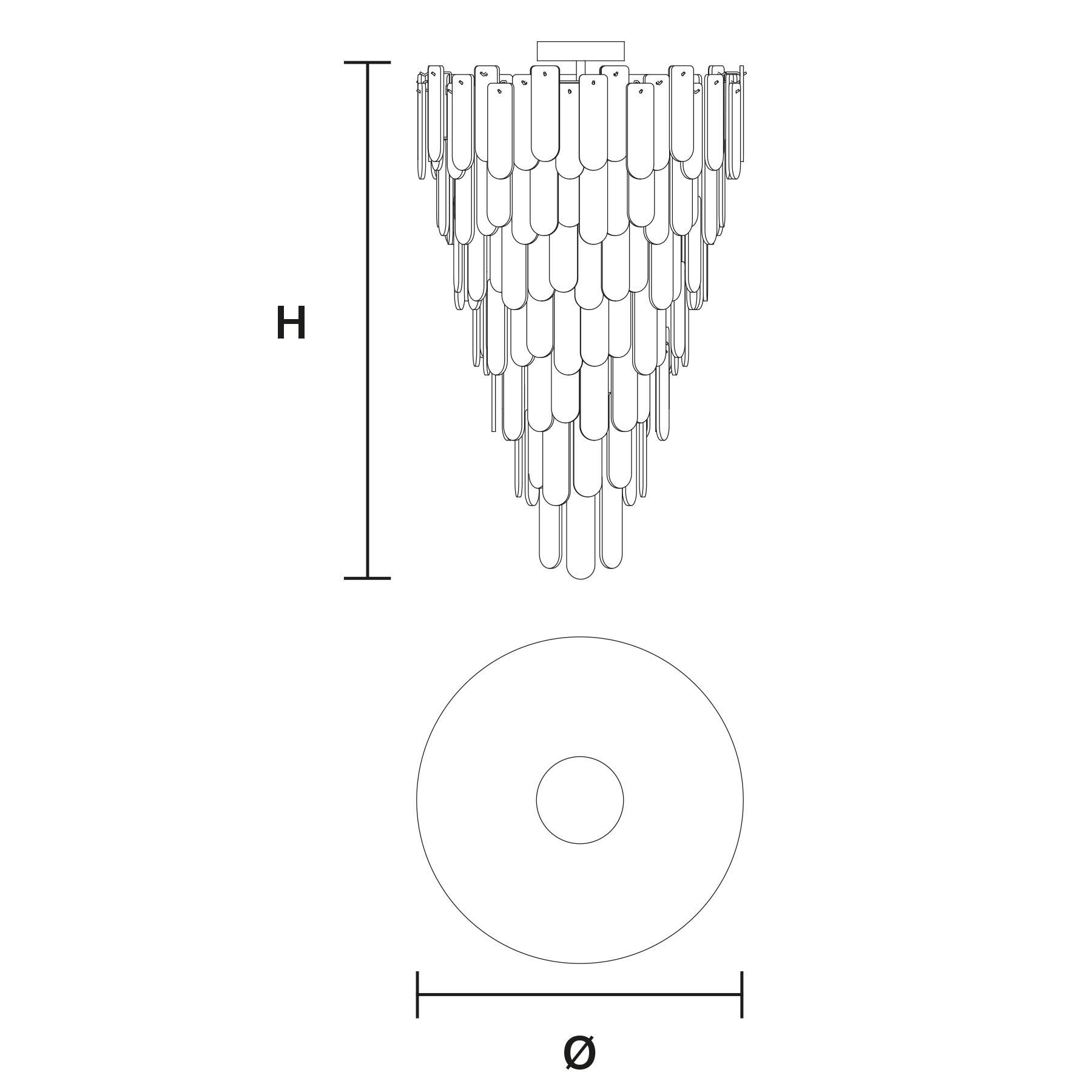 Потолочный светильник из оникса Masiero Royale ARCH-00026018