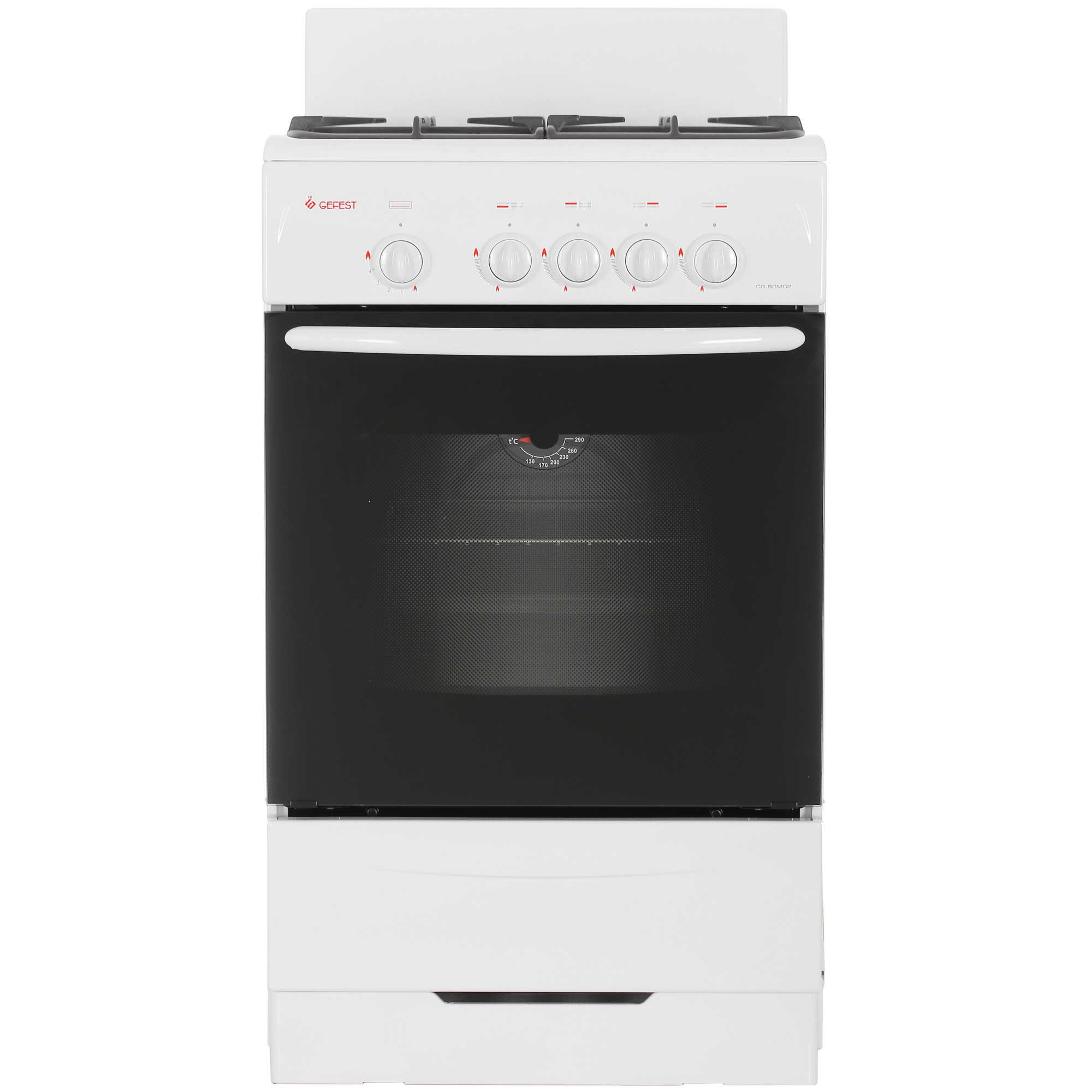 9915183 Газовая плита Gefest CG 50М02 К73 белый STDN-0058175