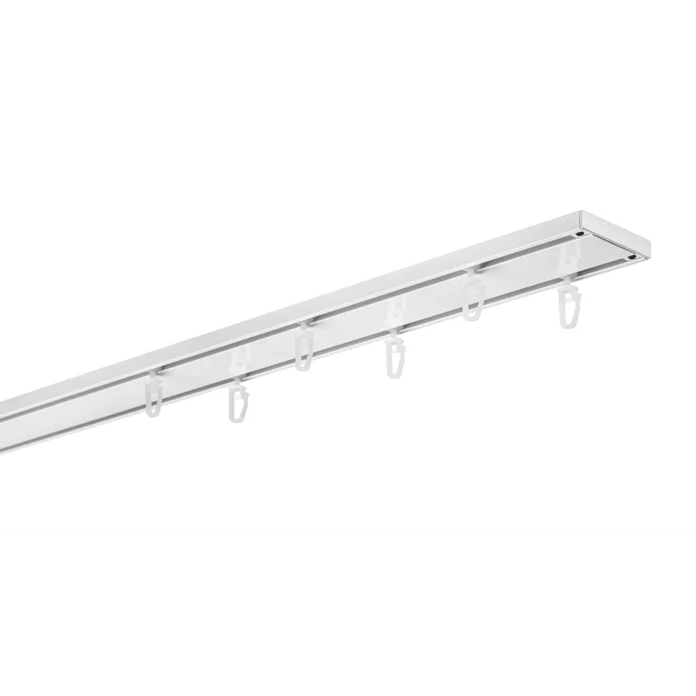 Шинный карниз в наборе двухрядный Atlant 240 см металл белый АРТ-ДЕКОР STLM-2104233