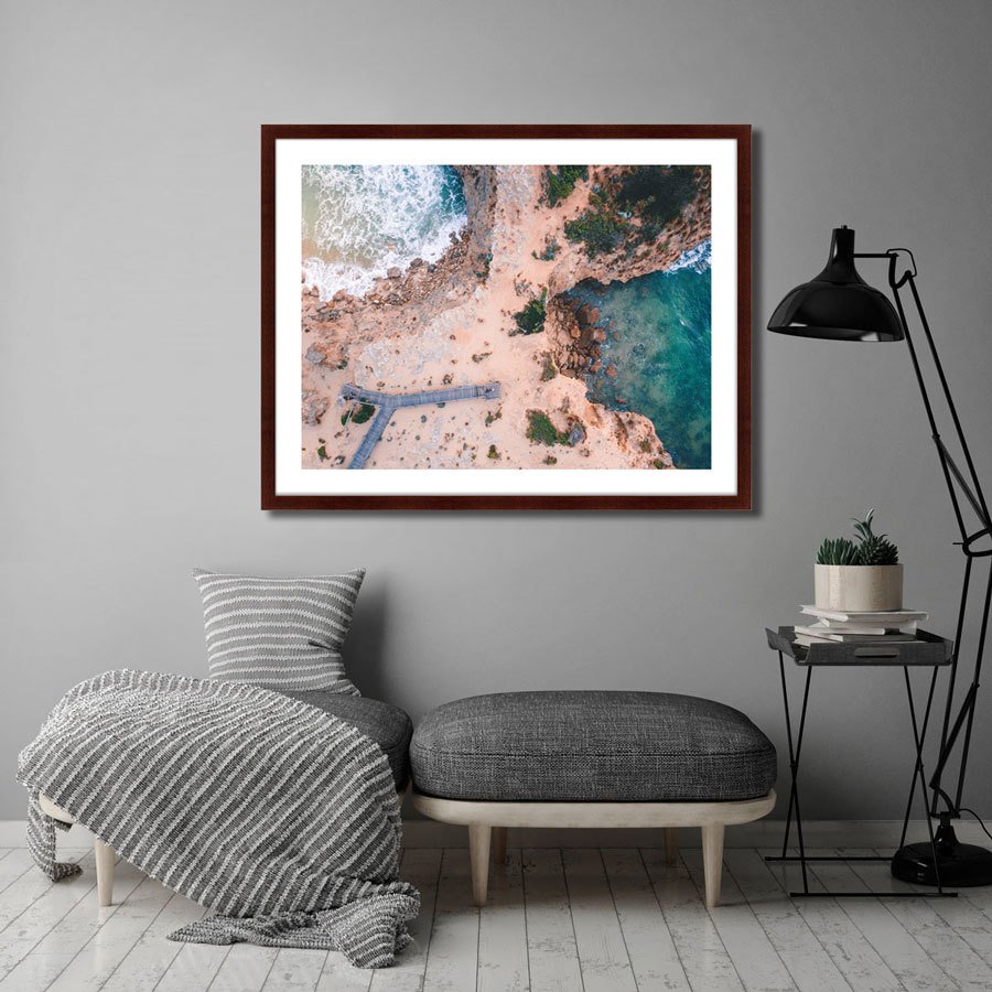 Арт-фотография в деревянной раме 78,5х100 см Melbourne, Australia КАРТИНЫ В КВАРТИРУ  264832 Белый;голубой;разноцветный  - Вид №2