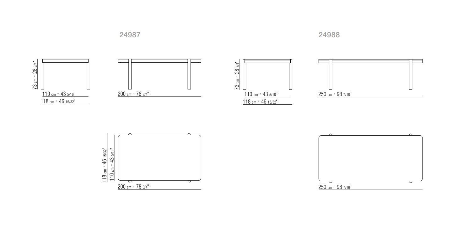 Деревянный прямоугольный стол с мраморной столешницей Flexform Gustav ARCH-00139139 - Вид №3