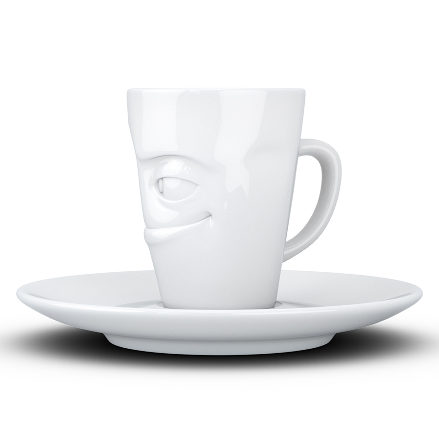 T02.11.01 Кофейная чашка с блюдцем tassen impish 80 мл белая Tassen by FIFTYEIGHT PRODUCTS  - Вид №6