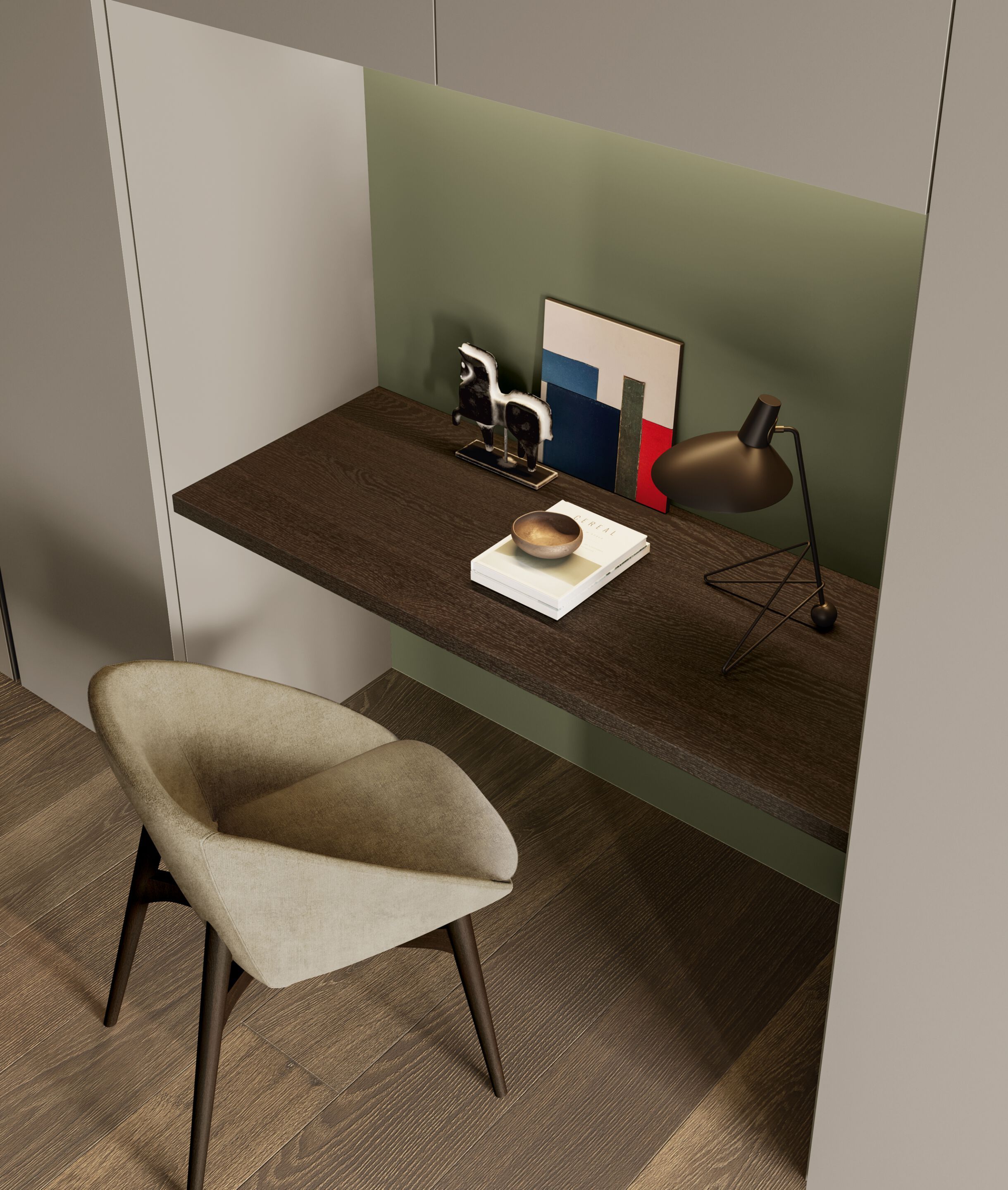 Секционный шкаф с деревянной распашной дверью и ручкой / горловиной Dall'Agnese Wardrobe Collection ARCH-00073158 - Вид №3