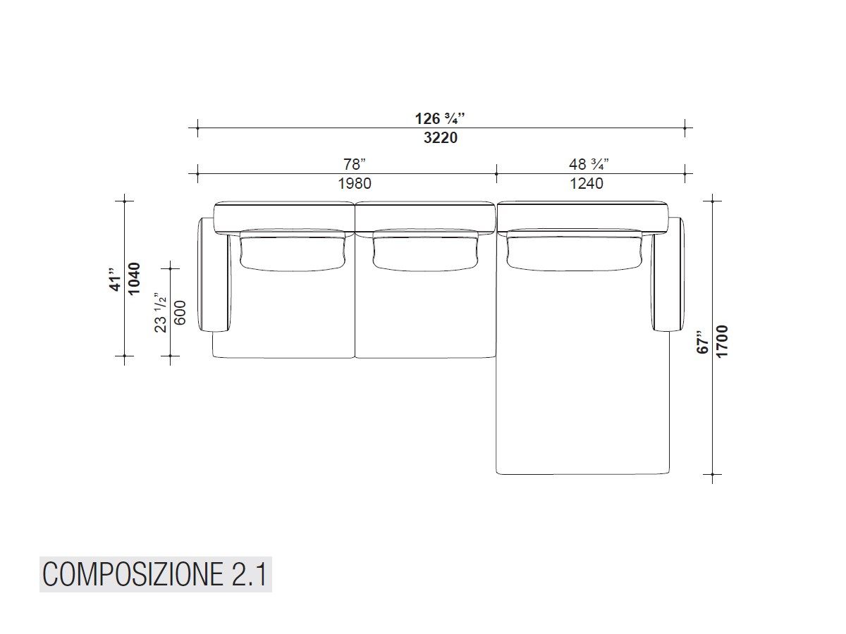 3-местный тканевый диван Lema MUSTIQUE ARCH-00045048 - Вид №11
