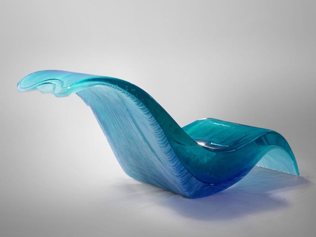 Акриловый стеклянный шезлонг LO Contemporary WAVE LOUNGE ARCH-00145786 - Вид №2