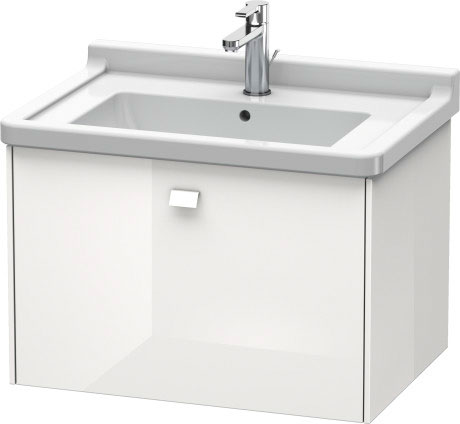 BR404100707 Brioso Тумбочка подвесная Бетонно-серый матовый декор Duravit - Вид №2