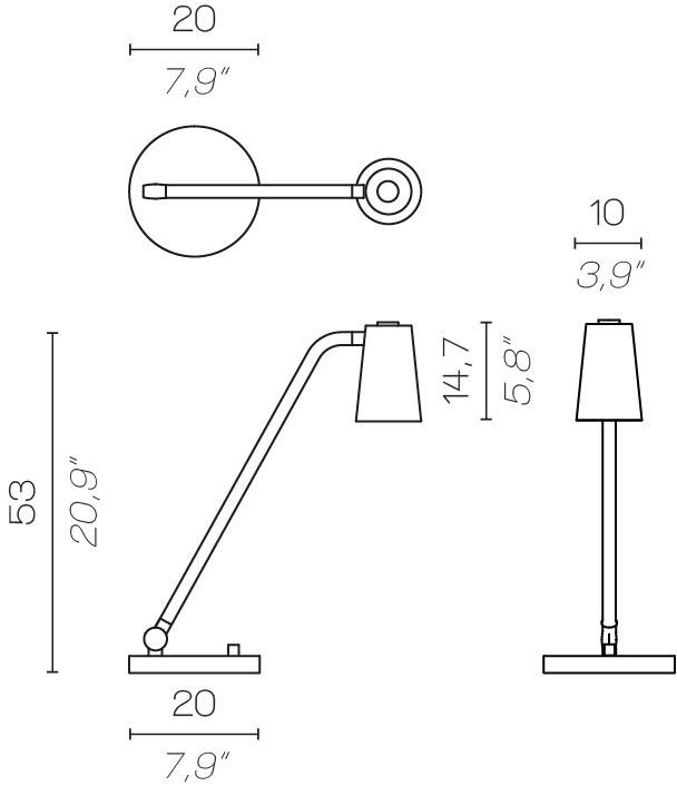 Contardi Светодиодная настольная лампа Up sun-id-1373002 - Вид №21