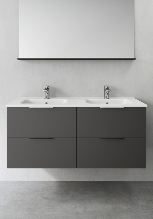 1390541 Шкаф Для Умывальника Форма Antracit 1200D Hafa  Антрацитовый 