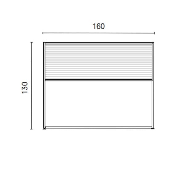 Разделительная панель из метакрилата и алюминия STUDIO T InUno ARCH-00082654 - Вид №4
