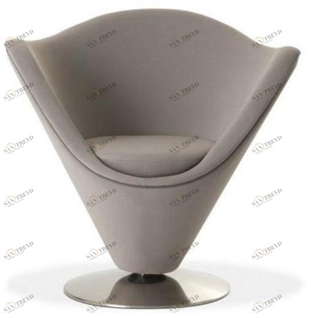 Roche Bobois Вращающееся кресло из ткани с подлокотниками sun-id-1382054