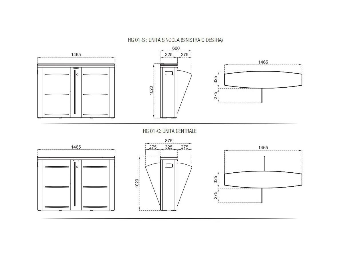Двунаправленный моторизованный дверной проем со скрытыми дверями CAME HG01 ARCH-00018535