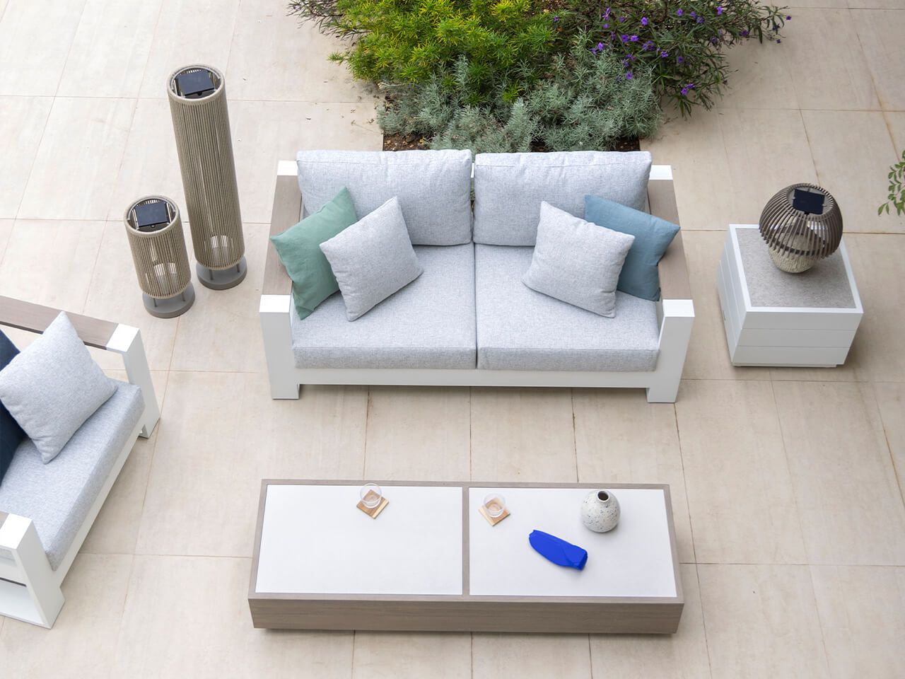 Тканевое садовое кресло с подлокотниками Les Jardins® ранчо ARCH-00094758 - Вид №4