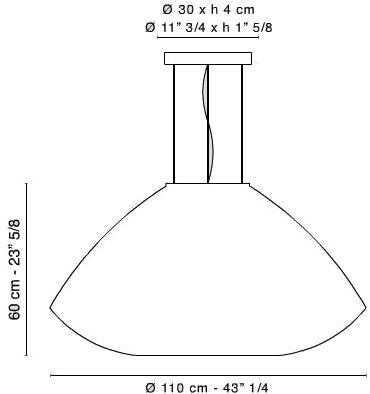 VGnewtrend Подвесной светильник из пластика Trotty 7511569.93  - Вид №2