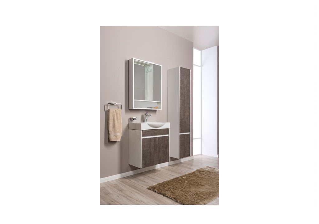 Мебель для ванной Aquanet Коста 65 белый/дуб антик 00188419 - Вид №6