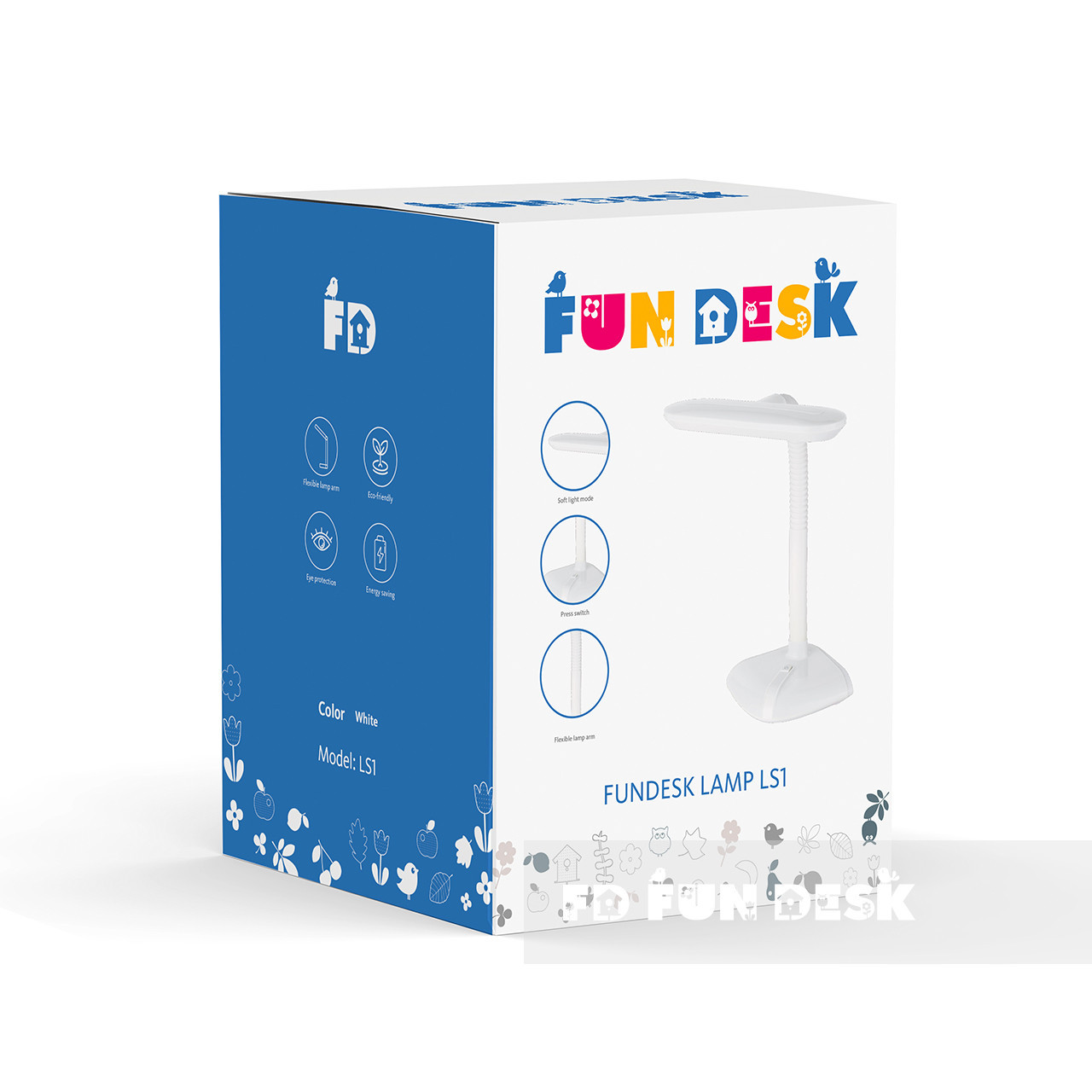 Лампа настольная светодиодная белая FunDesk LS1 white FUNDESK  00-3948527 Белый Santreyd  - Вид №4