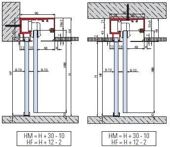 Metalglas Bonomi Комплект раздвижных дверей  V-7153 | v-7163 V-7153 ~ v-7163 - Вид №1