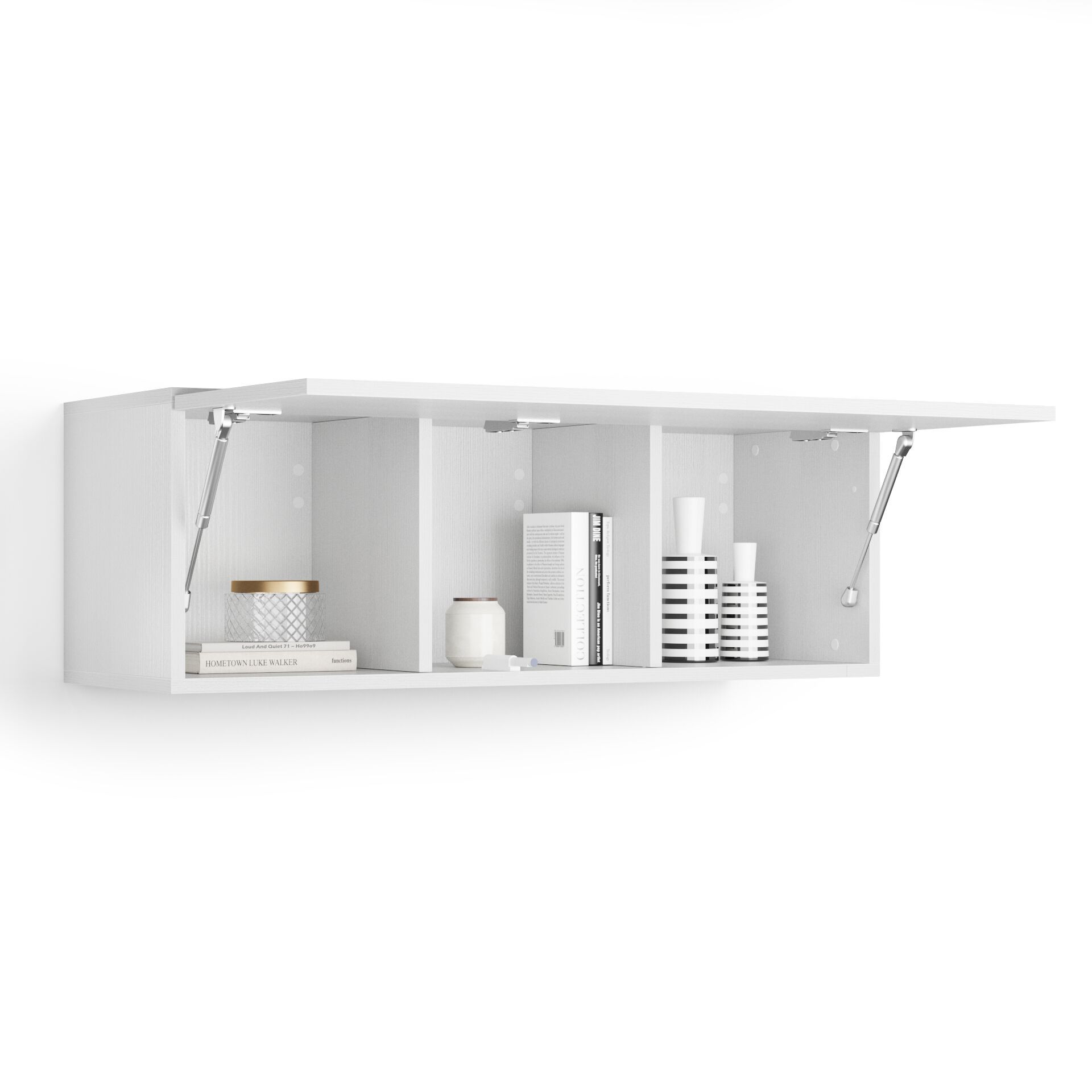 Горизонтальный навесной шкаф из меламинированного материала с дверным полотном Mobili Fiver Easy ARCH-00140422 - Вид №20