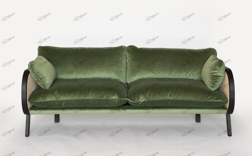 BuzziSpace 2-х местный бархатный диван Buzzicane sun-id-1477304