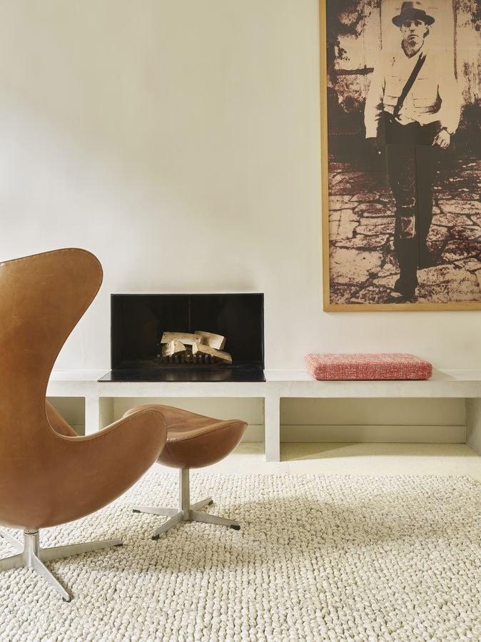 Toulemonde Bochart Однотонный прямоугольный ковер из шерсти Plain textured sun-id-1404733 - Вид №1