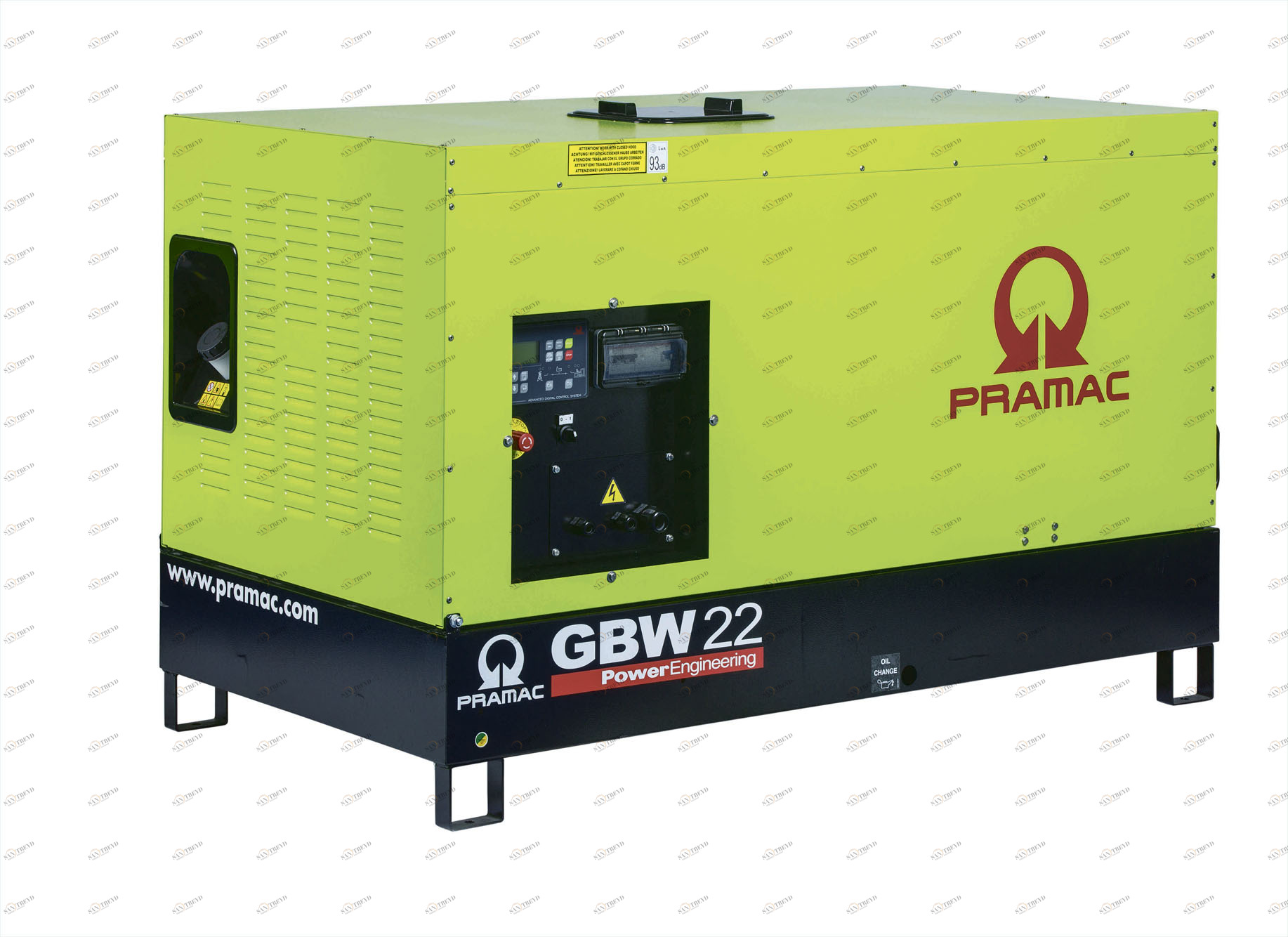 Дизельный генератор Pramac GBW30P в кожухе (380 V) sun-id-1030703