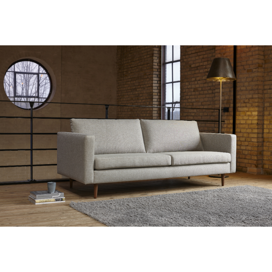 Диван трехместный Otto, дуб/орех, серый Kragelund 37403248249 - Вид №1