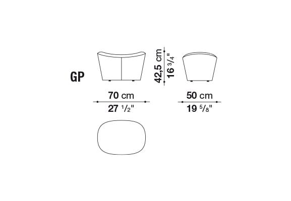 Вращающееся кресло с высокой спинкой B&B Italia ARCH-00114424 - Вид №6