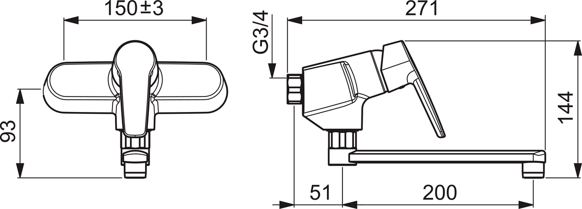 Oras 3937 Смеситель для кухни 3937 Saga Хром  - Вид №1