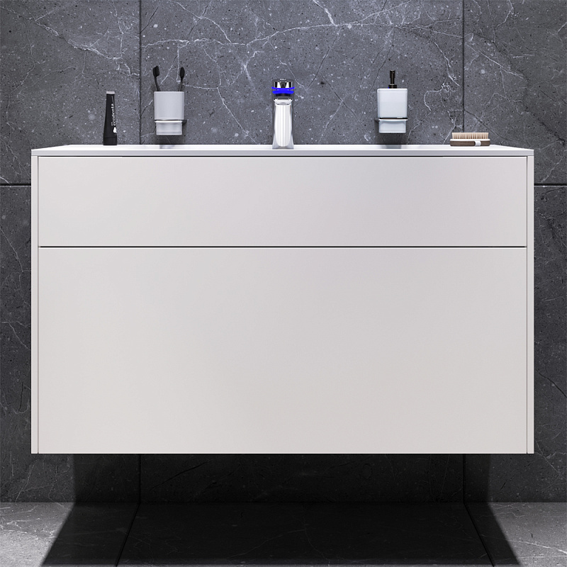 M50AFHX1003WM INSPIRE V2.0 База под раковину подвесная 100 см 3 ящика push-to-open белый матов AM.PM Inspire 2.0 