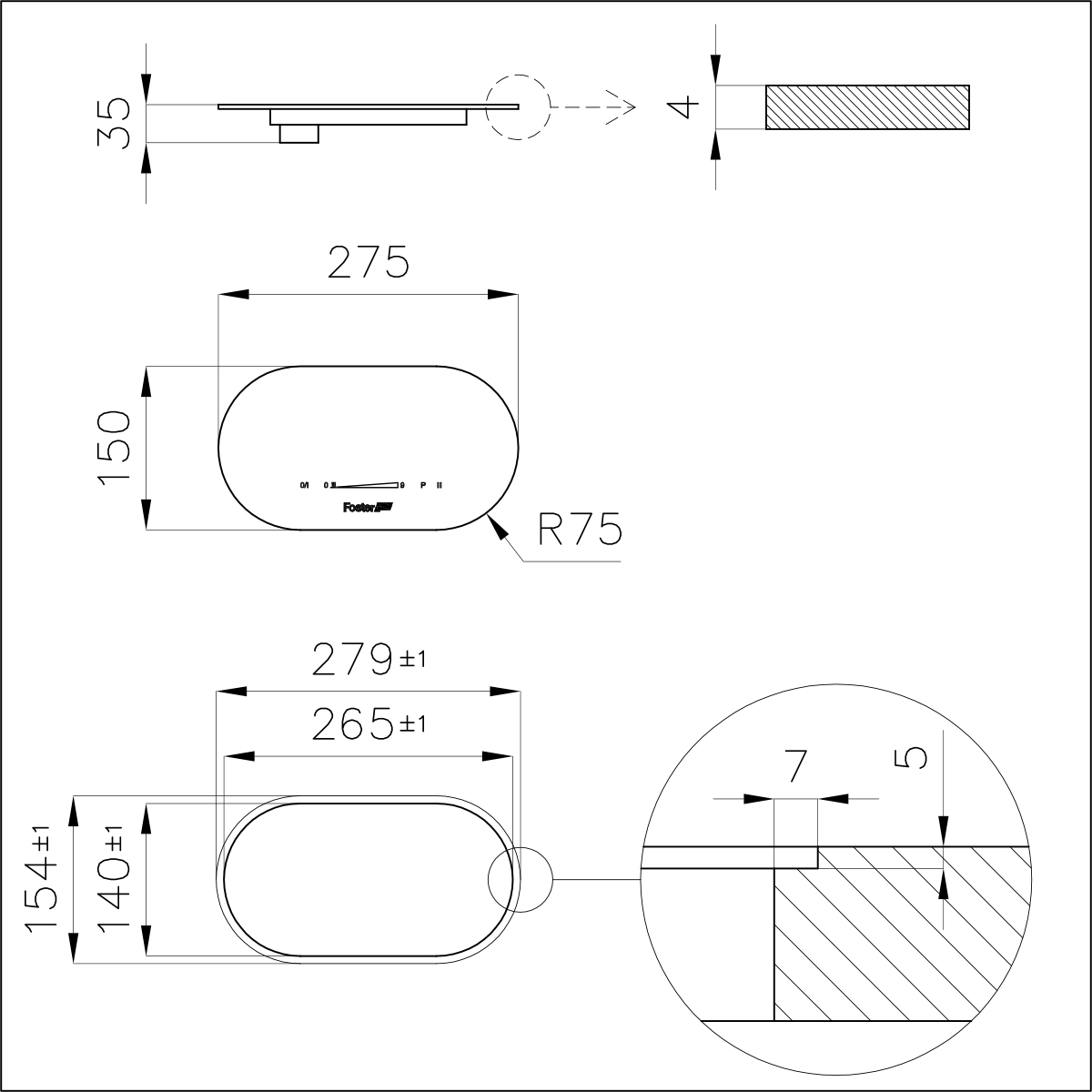 7368025 Варочная панель Touch Control Modular Induction 7368 025 Fosterspa  - Вид №1