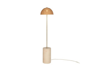 Керамическая и ротанговая светодиодная напольная лампа