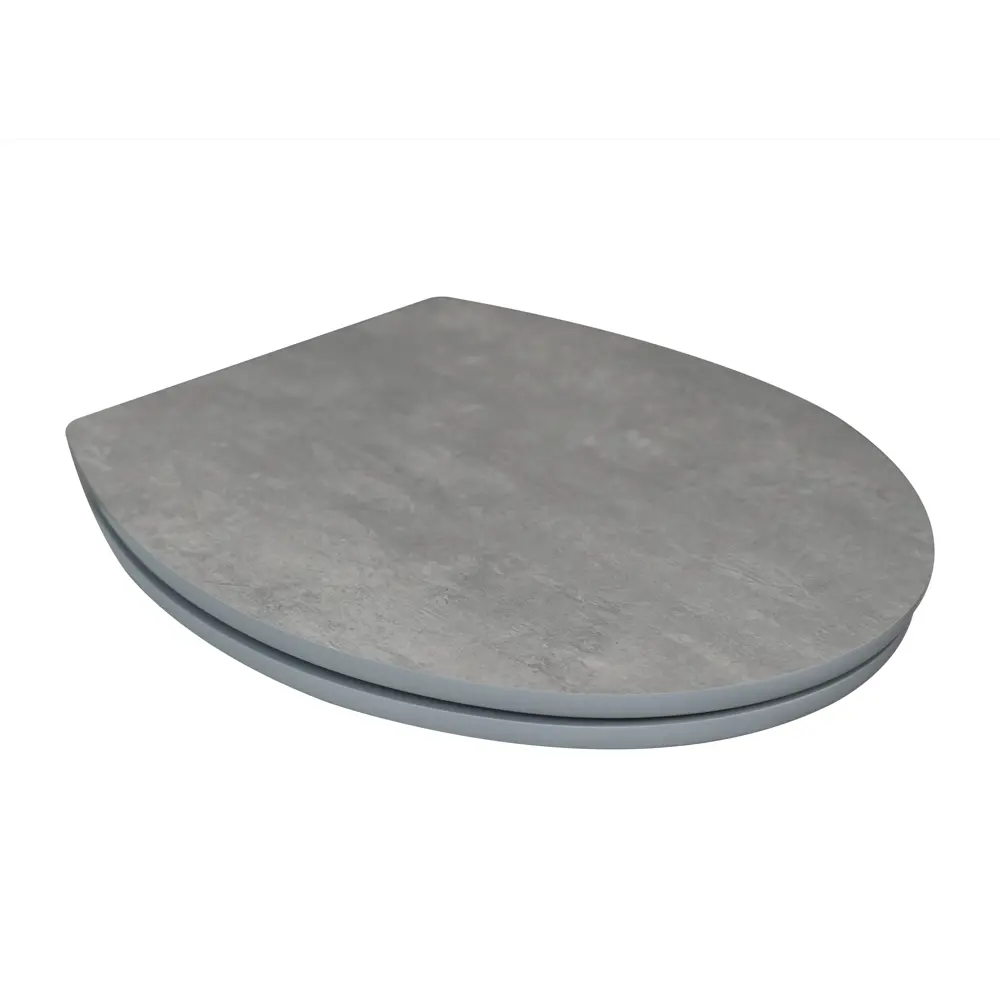 Сиденье для унитаза KONSENSA Терни с микролифтом цвет темный бетон STLM-2076334 - Вид №2