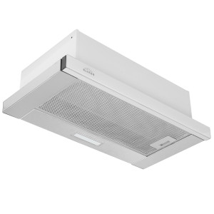 1183421 Вытяжка телескопическая ELIKOR Интегра Glass 60Н-400-В2Д серебристый/белый