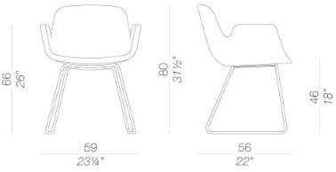 Lapalma Кресло-санки с подлокотниками Pass S130 - Вид №2