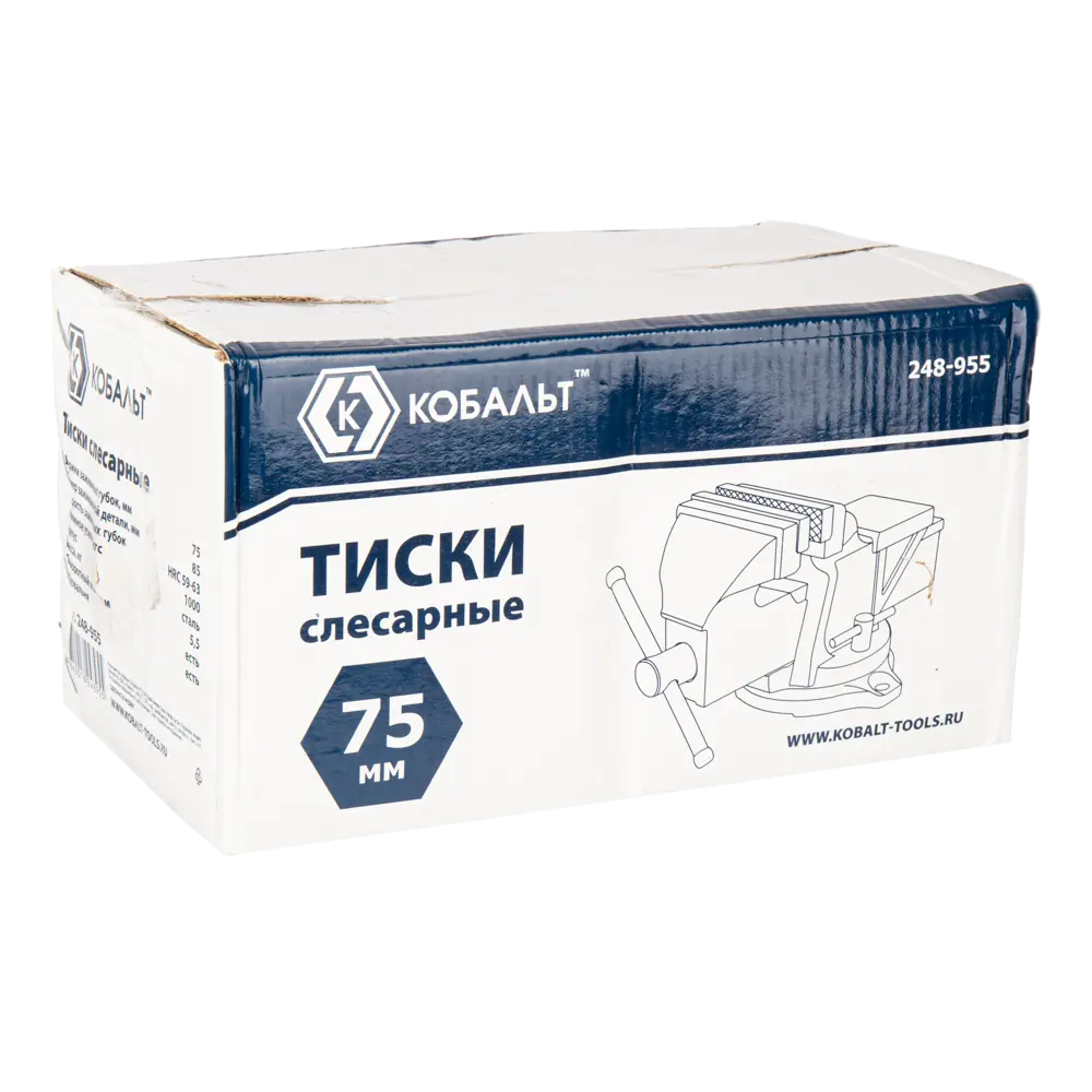 Тиски слесарные настольные Кобальт с поворотным механизмом 89374098 STLM-1347495 - Вид №3