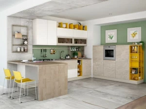CREO Kitchens Модульная кухня с полуостровом Jey feel